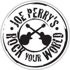  Aerosmith Joe Perrys Rock Your World sticker 4 x 4 