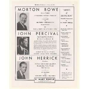  1939 Morton Bowe John Percival John Herrick Booking Print 