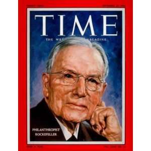  John D. Rockefeller Jr. / TIME Cover September 24, 1956 