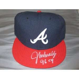 John Smoltz Autographed Atlanta Braves New Era Hat   Autographed MLB 