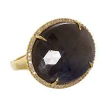 Eva Fehren Opaque Sapphire & Diamond Classic Ring