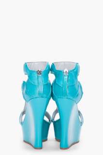 Camilla Skovgaard Aqua Leather Sandal Wedges for women  