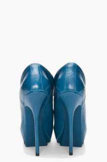 Camilla Skovgaard Blue Leather Booties for women  