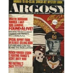    mag ARGOSY 11/70 Martin Bormann Found Alive Fawcett Books