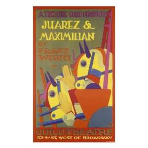 Juarez & Maximilian at the Guild Theatre, c.1926 Giclee Poster Print 