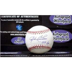  Mike Cuellar Autographed Baseball Inscribed 69 AL CY 