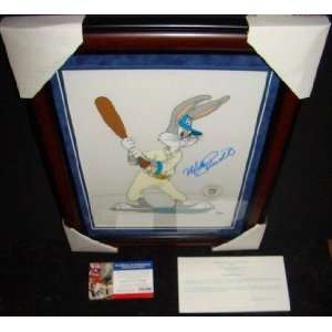Mike Schmidt SIGNED Framed LE SERICEL Bugs Bunny PSA