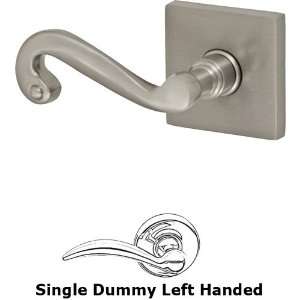   dummy scroll lever with square rose in brushed nick