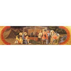 Hand Made Oil Reproduction   Paolo Uccello   32 x 8 inches   Adoration 