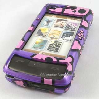 Pink Skulls Hard Case Snap On Cover LG enV Touch VX1100  