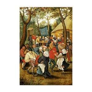  Wedding Feast by Pieter Brueghel. size 19 inches width by 