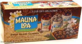   ISLAND CLASSIC TRIO MAUNA LOA MACADAMIA NUTS GIFT COLLECTION  
