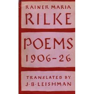  Rainer Maria Rilke Poems 1906 26 