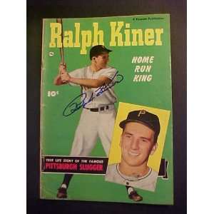 Ralph Kiner Pittsburgh Pirates Autographed 1950 Comic Book