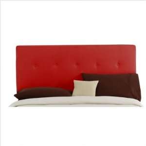   680 (Red) Button Tufted Headboard in Red Size Twin 