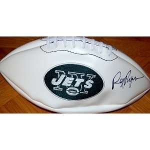  New York Jets Rex Ryan Autographed / Signed Logo Football 