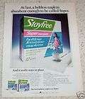1980 Stayfree feminine hygiene sanitary PRINT 1 page AD