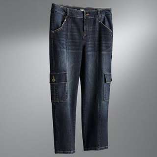 Simply Vera Vera Wang Cargo Denim Capris