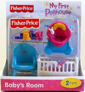 Fisher Price My First Dollhouse Babys Room Furniture   Crib, Toy 