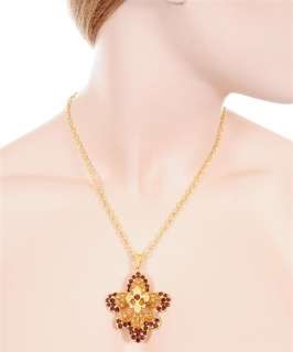   Layered Fleur De Lis necklace Fashion Style Jewelry Set / Chain  