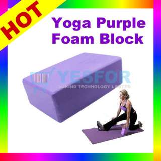 Purple Foaming Foam Block Yoga Block Home Exercise Tool  