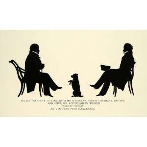 1938 Print Sir Walter Scott Gibson Lockhart Terrier Edouart Dog Pet 