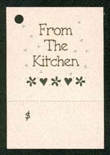 150~FROM THE KITCHEN~HANG TAGS TIEon WRAP FOOD KIMMERIC  