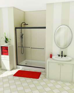 MAAX NEW SESSION FRAMELESS SHOWER 1/4 DOOR 60 x 71 OIL RUBBED 