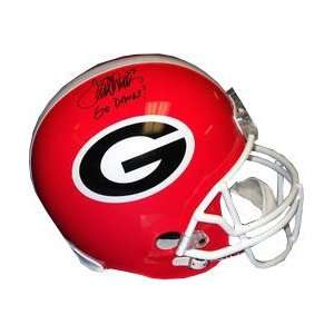 Terrell Davis signed Georgia Bulldogs Full Size Replica Helmet GO 