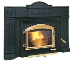   or Hearth Mount Wood Fireplace Insert Painted Black w/ Blower  