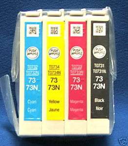 4x GENUINE EPSON INK 73N T0731 T10 T11 T20 T20E  