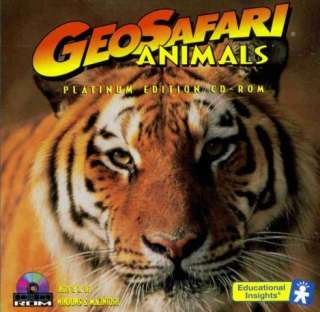 GeoSafari Animals Platinum PC CD kids 16 species games  