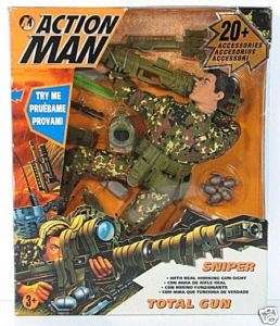 Polish Action Man 12 SNIPER TOTAL GUN Gift Set NRFB  