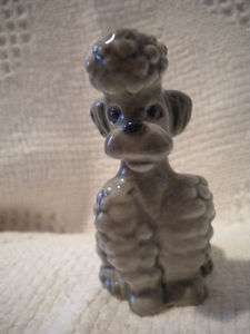 VINTAGE GOEBEL POODLE FIGURE W. GERMANY ~ GRAY KT160  