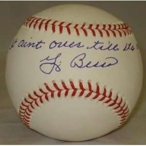 Signed Yogi Berra Ball   It Aint Over PSA K88747   Autographed 