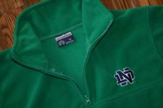   DAME Irish Green Half Zip Pullover Fleece Sweater Adult XS golf/casual