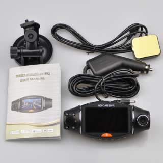 Dual Lens Car DVR 2.7 LCD Camera Recorder Video Dashboard Vehicle GPS 