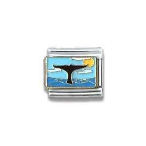  Whale Diving/Tail in Sun Animal Pet Theme Italian Charm 
