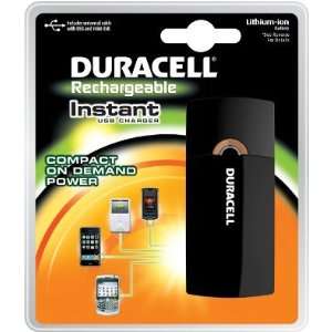  Duracell Instant USB Charger with Lithium Ion Battery 