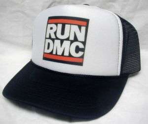Run DMC Trucker Hat Trucker Cap Black  