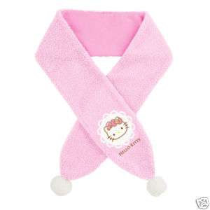 NEW Sanrio Hello Kitty Kids Winter Scarf Pink CASTLE )  