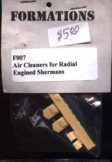 Formations F007 Air Cleaners for Radial Engined Shermans OOP  