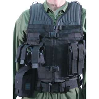 Belt loops secure vest to any web belt (sold separately, see page 
