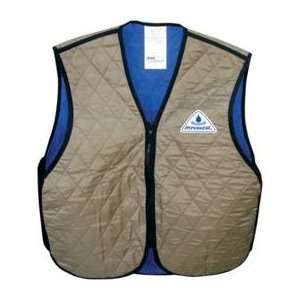  Hyper Kewl Evaporative Cooling Vest, Khaki, Size 2XL 