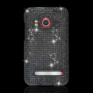  Rhinestone Snap On Hard CASE 4 Sprint HTC EVO 4G Skin COVER  