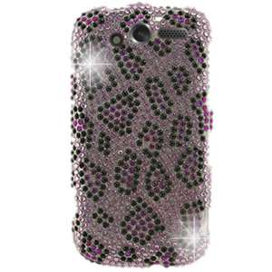 Purple Leopard Diamond Bling Case For HTC MyTouch 4G HD  