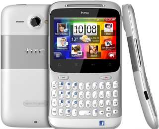 HTC ChaCha A810e Unlocked Android 2.3 Phone Silver/White 890552583546 