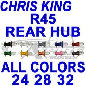 Chris King Rear R45 Hub  24/28/32 hole (R 45 hubs)  