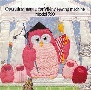 Husqvarna Viking 960 Sewing Machine MANUAL (Official)  
