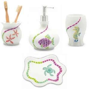  Fish Fantasy Bath Accessory Set (Multi) (See Description 